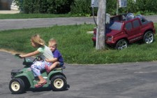 The Girls ditched the Escalade and got away on 4-wheeler